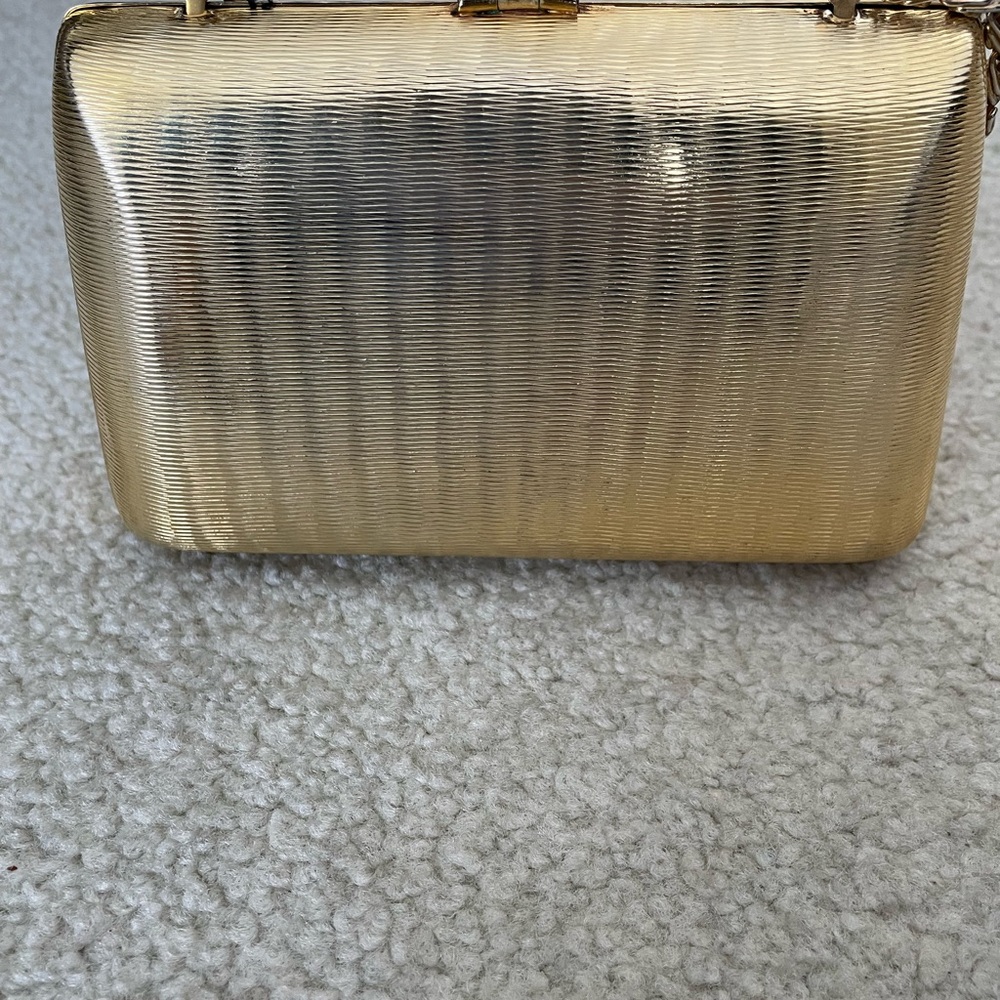 Chic Gold Textured Clutch